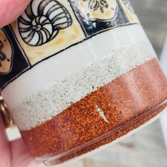 Vintage Otagiri Japan Seashell Collection Coffee Tea Stoneware Mug Beach Theme - Picture 7 of 8